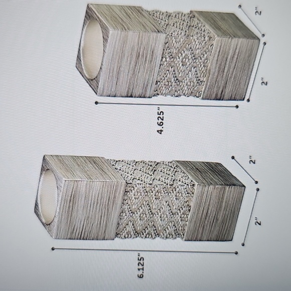 Elegant Gray Tealight Candle Holder Set Of 3 Silver New Three Sizes - Picture 3 of 13